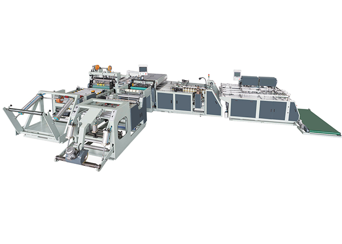 AUTOMATIC CUTTING & SEWING LINER INSERTING AND HEMMING MACHINE